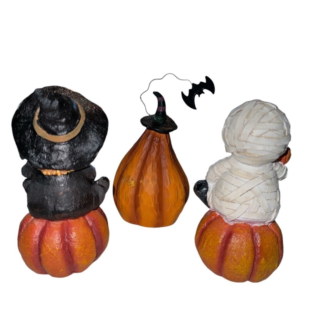 Halloween Figurines Light up LED- Witch, Pumpkin, Mummy - Picture 2 of 6
